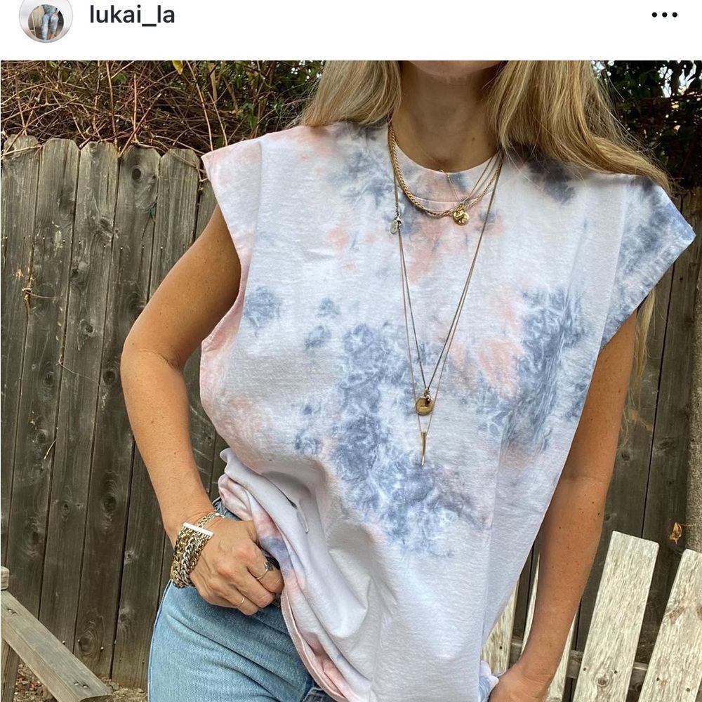Tie-Dye Sleeveless oversized Top size XL